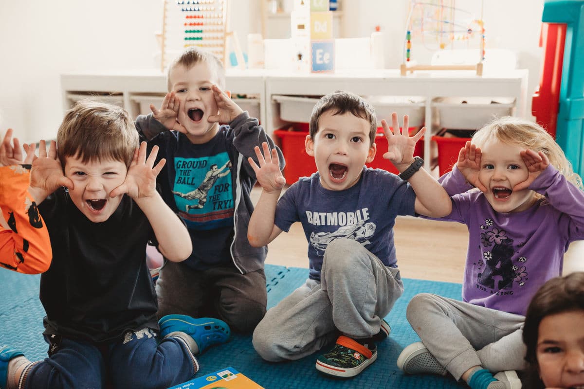 Child learning at Caring Hearts